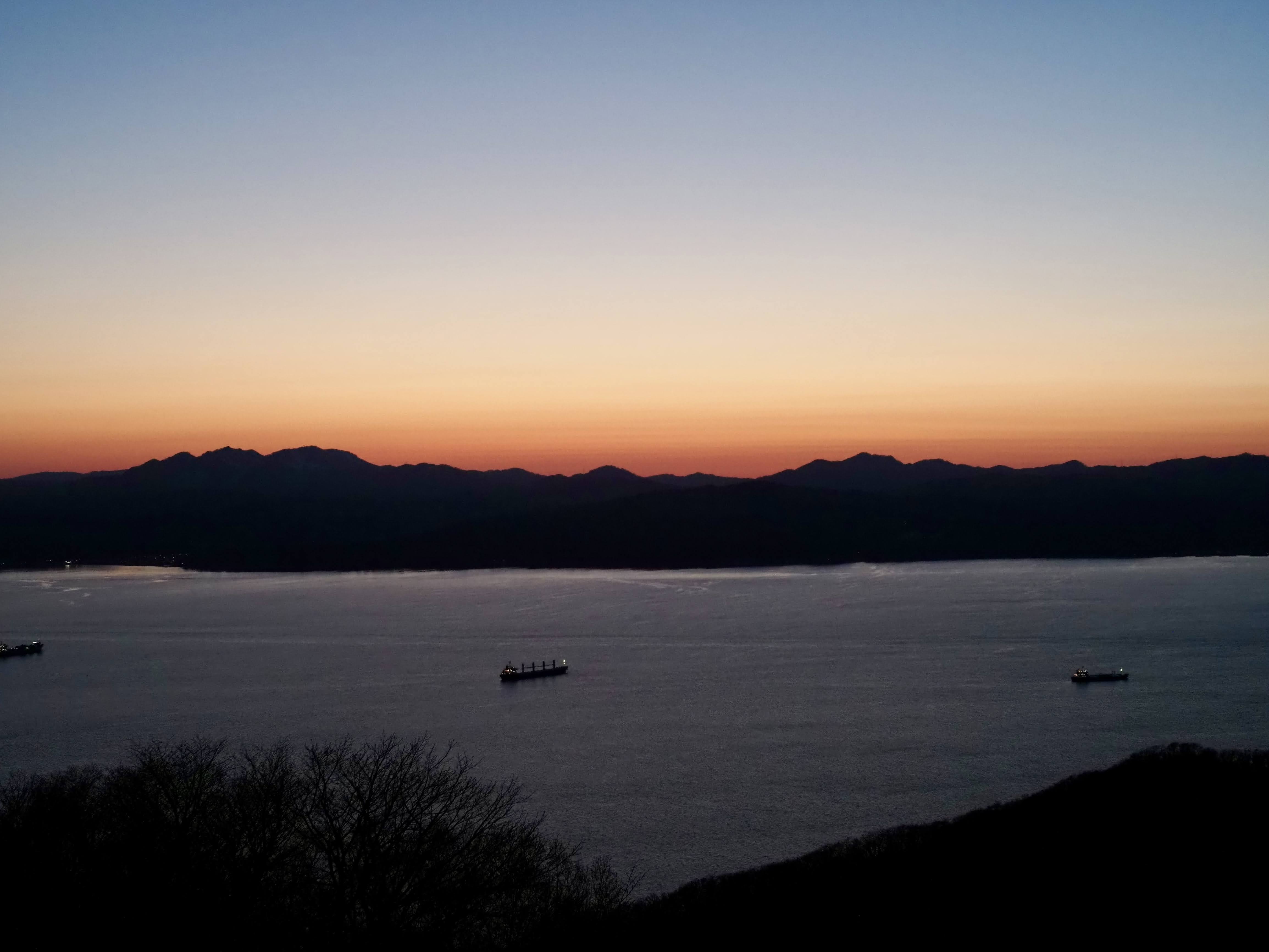 函館山の夕暮れ
